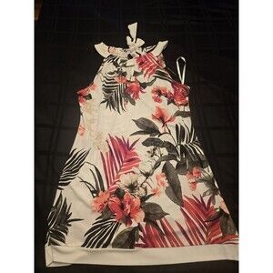 NWT White House Black Market Floral Print Halter Top Medium
